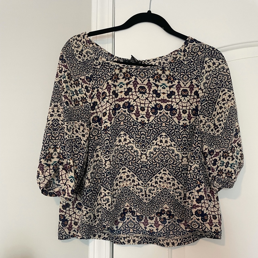 Boho print top